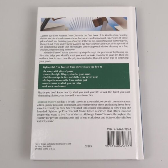 3/$20 Lighten Up Free Yourself from Clutter Self Help Hardcover Book - Picture 3 of 15